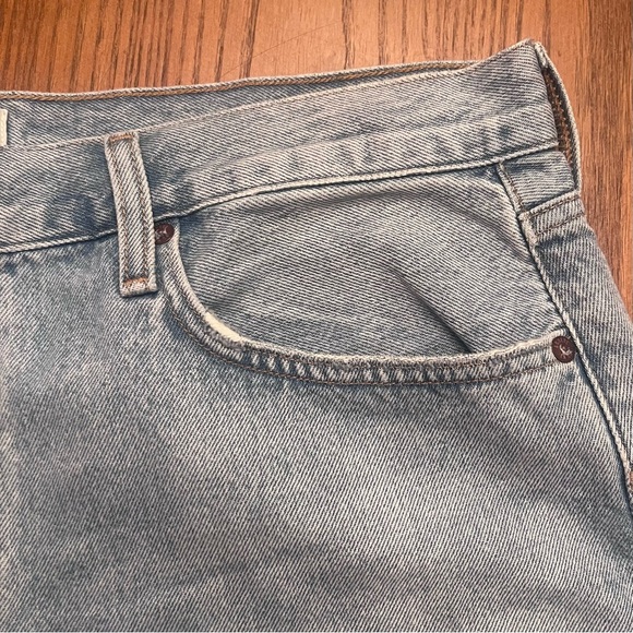 AGOLDE Parker Loose Fit‎ High Rise Vintage Long Denim Shorts in Twister Size 32 - Picture 11 of 16